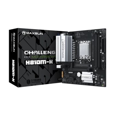 материнская плата Maxsun Challenger H810M-K WIFI Черный