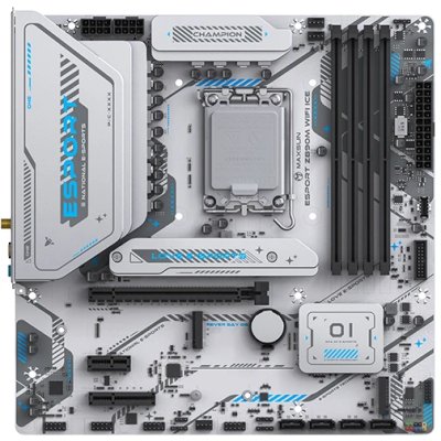 материнская плата Maxsun eSport Z890M WiFi ICE Белый