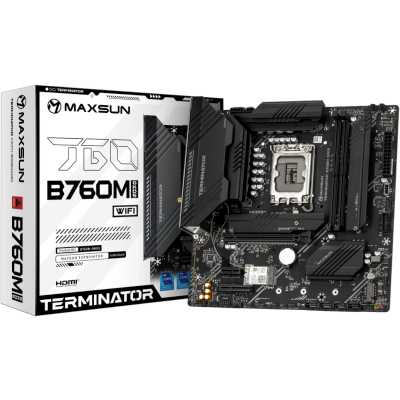 материнская плата Maxsun Terminator B760M GKD5 WiFi Черный