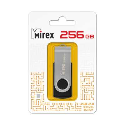 флешка Mirex 256GB 13600-FMURS256 Черный, серый