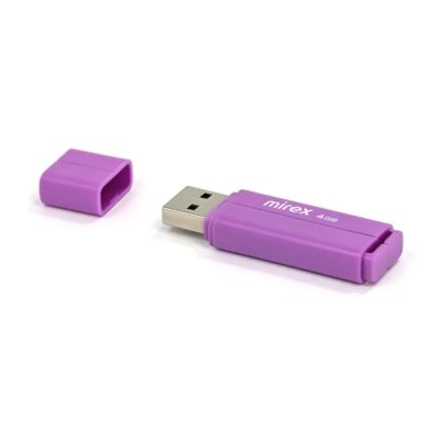 флешка Mirex 4GB 13600-FMULVT04 Фиолетовый