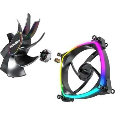 кулер Montech RX140 Reverse ARGB Black