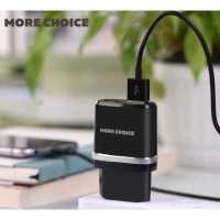 сетевое зарядное устройство More choice NC22i Black Черный