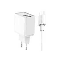 сетевое зарядное устройство More choice NC44a White Белый