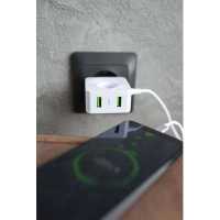 сетевое зарядное устройство More choice NC48m White Белый