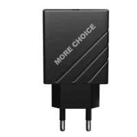 сетевое зарядное устройство More choice NC51QC Black Черный