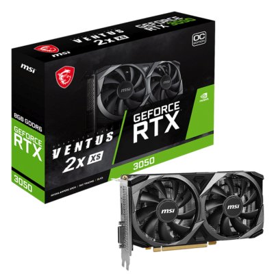 видеокарта MSI nVidia GeForce RTX 3050 Ventus 2X XS 8G OC