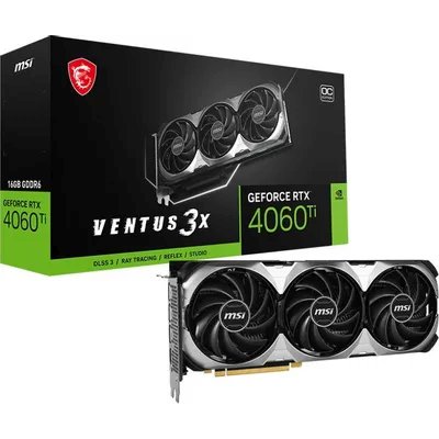 видеокарта MSI nVidia GeForce RTX 4060 Ti Ventus 3X 16G OC