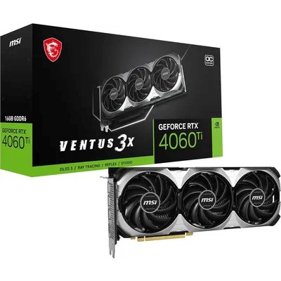 видеокарта MSI nVidia GeForce RTX 4060 Ti Ventus 3X 16G
