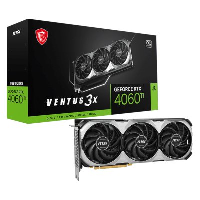 видеокарта MSI nVidia GeForce RTX 4060 Ti Ventus 3X E 8G