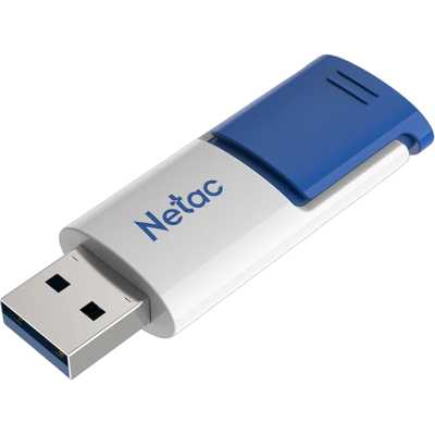флешка Netac 128GB NT03U182N-128G-32BL Белый, синий