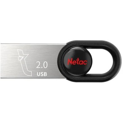 флешка Netac 16GB NT03UM2N-016G-20BK Черный, серебристый