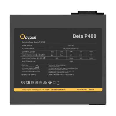 блок питания Ocypus Beta P400 Black Черный