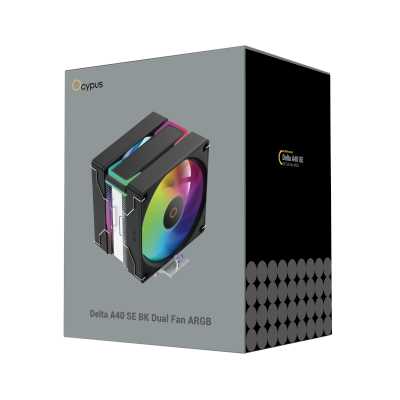 кулер Ocypus Delta A40 SE Dual Fan ARGB Black Черный