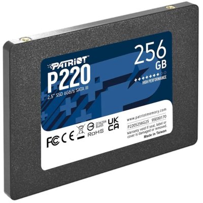 SSD диск Patriot P220 256Gb P220S256G25 Черный