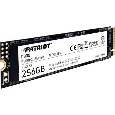 SSD диск Patriot P300 256Gb P300P256GM28 Черный