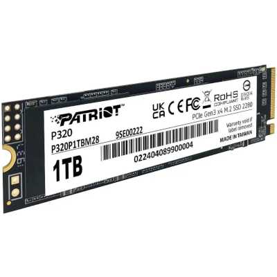 SSD диск Patriot P320 1Tb P320P1TBM28 Черный