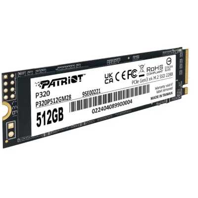 SSD диск Patriot P320 512Gb P320P512GM28 Черный