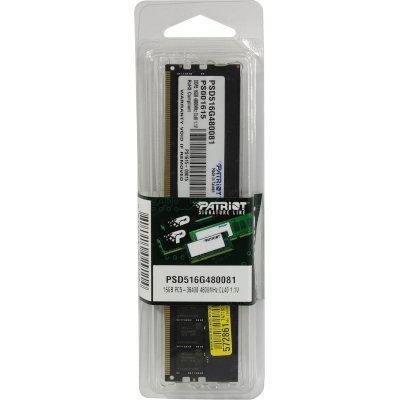 оперативная память Patriot Signature Line PSD516G480081