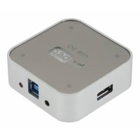 разветвитель USB PC PET BW-C3012A Aluminium silver серый