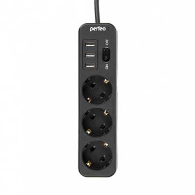 сетевой фильтр Perfeo Power Stream 2500W PF_C3909 черный