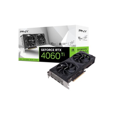 видеокарта PNY nVidia GeForce RTX 4060 Ti Vetro Dual Fan 8Gb VCG4060T16DFXPB1