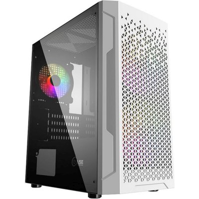 корпус PowerCase Mistral Micro Z3W Mesh LED White