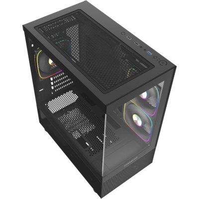 корпус PowerCase Vision Micro M2 ARGB Black