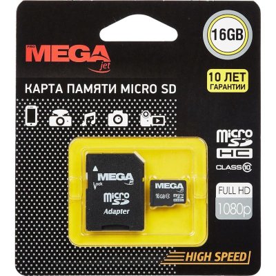 карта памяти ProMEGA Jet 16GB PJ-MC-16GB