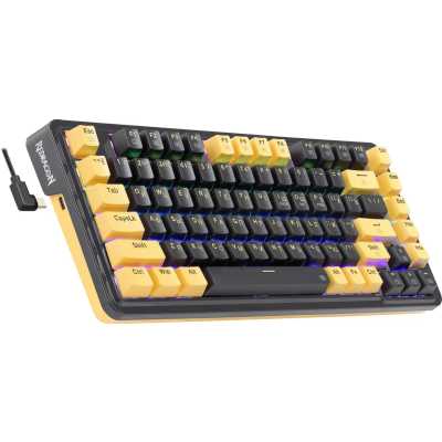 клавиатура Redragon Elf Violet Yellow Белый-фиолетовый
