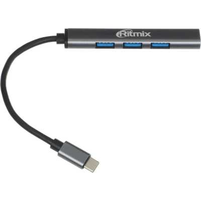 разветвитель USB Ritmix CR-4401 Grey