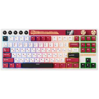 клавиатура Royal Kludge M87 6977576550779 Белый-красный