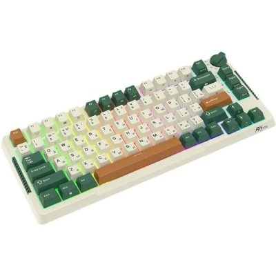 клавиатура Royal Kludge RK-H81 Timing Machine 6935280824128 Белый-зеленый