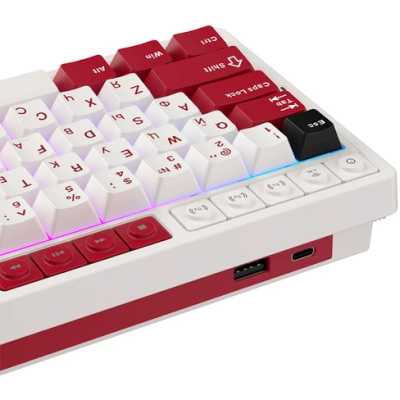 клавиатура Royal Kludge RK M65 Famicom 6935280827099 Белый-красный