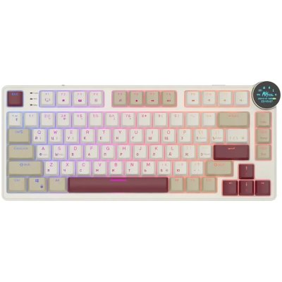 клавиатура Royal Kludge RK N80 Rosy Clouds 6977576550687 Бежевый-розовый