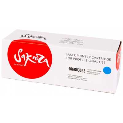 картридж Sakura SA106R03693 голубой