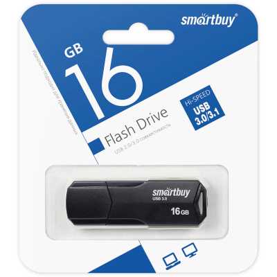 флешка SmartBuy 16GB SB16GBCLU-K3 Черный