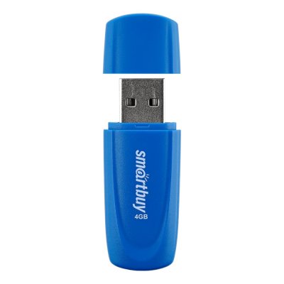 флешка SmartBuy 4GB SB004GB2SCB Синий