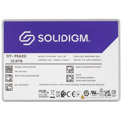 SSD диск Solidigm D7-P5620 12.8Tb SSDPF2KE128T11Z Серебристый