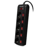 сетевой фильтр Sven SF-05PL 1.8m Black черный