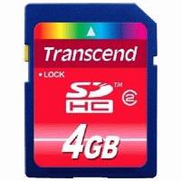 карта памяти Transcend 4GB TS4GSDHC2