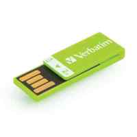 флешка Verbatim 2GB CLIP-IT 043905-177 Green