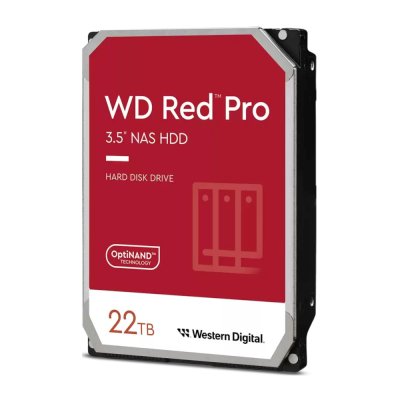 жесткий диск WD Red Pro 22Tb WD221KFGX Красный