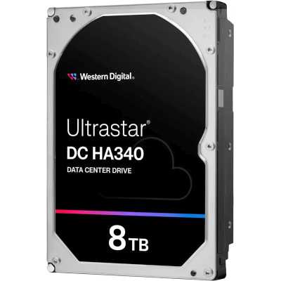 жесткий диск WD Ultrastar DC HA340 8Tb WUS721208BLE604 Серый, черный