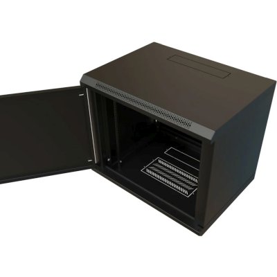 телекоммуникационный шкаф WRLine WR-TW-1545-SR-RAL9004 Черный