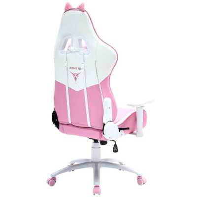 игровое кресло ZONE 51 KITTY Z51-KIT-PI розовый-белый