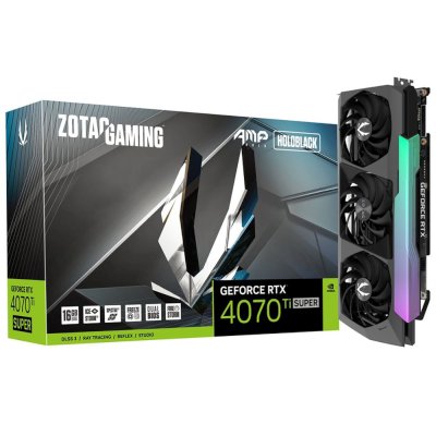 видеокарта Zotac nVidia GeForce RTX 4070 Ti Super AMP Holo 16Gb ZT-D40730F-10P