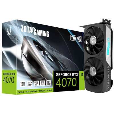видеокарта Zotac nVidia GeForce RTX 4070 Twin Edge 12Gb ZT-D40740E-10M